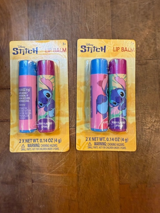 Disney Other - Disney Stitch Lip Balm Twin Pack - Blue, Pink, Purple Brand NEW